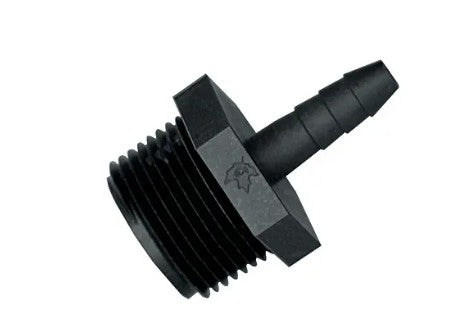 Black Adapter 1/2" Mpt X 1/4" Barb