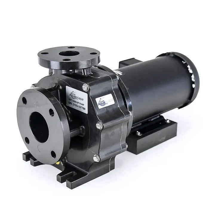Aquascape Ext 12000 3-P pond pump, external pump for pond filtration, with sturdy build and durable design, suitable for large ponds.