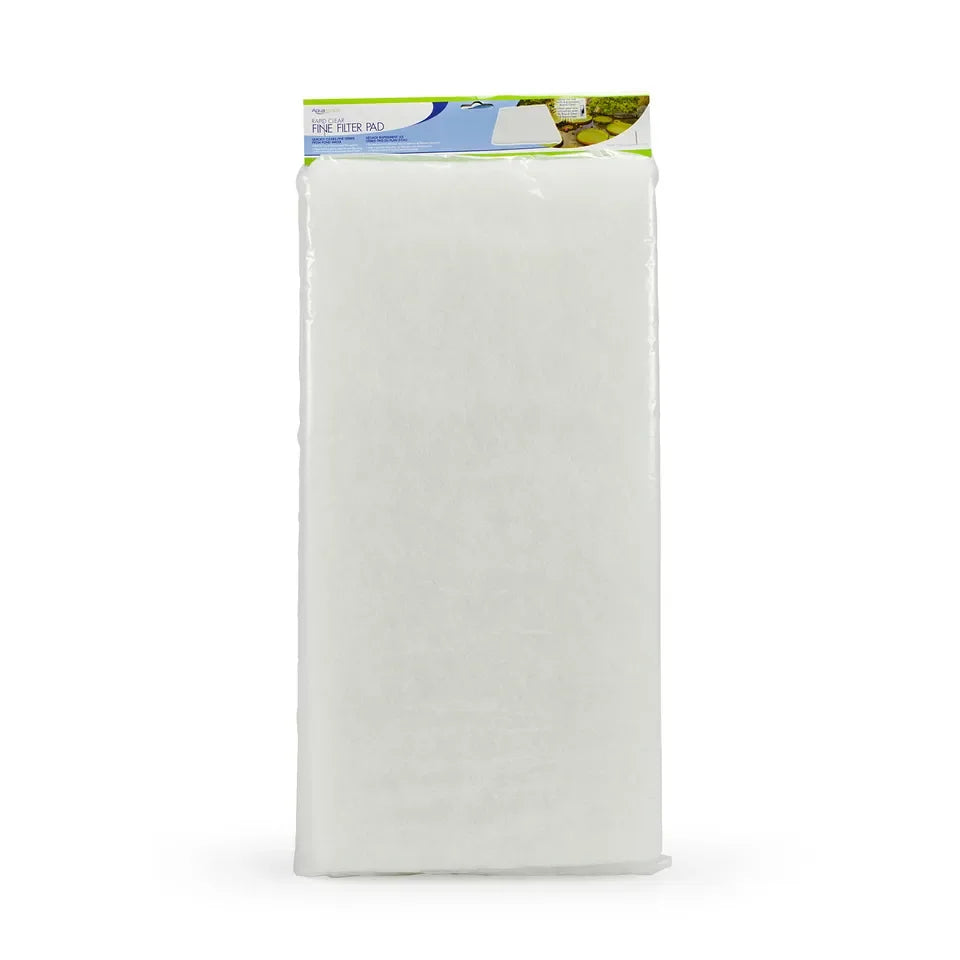 Aquascape Rapid Clear Fine Filter Pads for aquarium filter media, showing white foam pads inside a filter system.