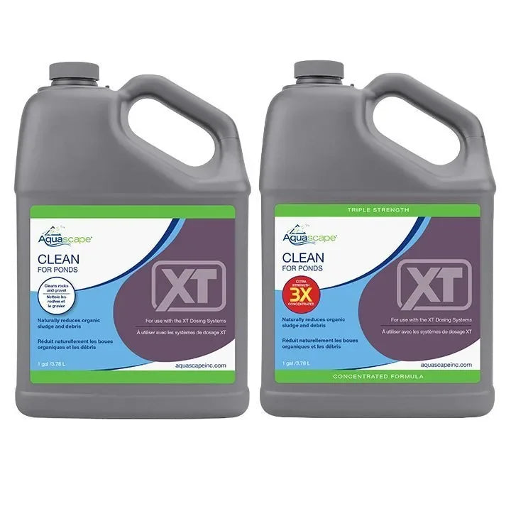 Aquascape 3x Clean for Ponds XT water treatment in 1-gallon container, designed to keep pond water clear and healthy