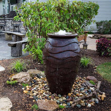 Aquascape Medium Scalloped Urn in Garden