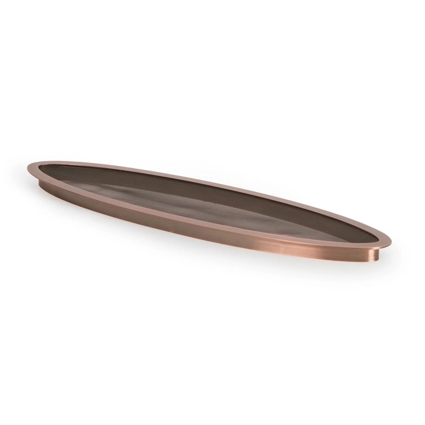Copper finish splash ring for 24-inch spillway by Atlantic Water Gardens, designed for elegant water feature installation.