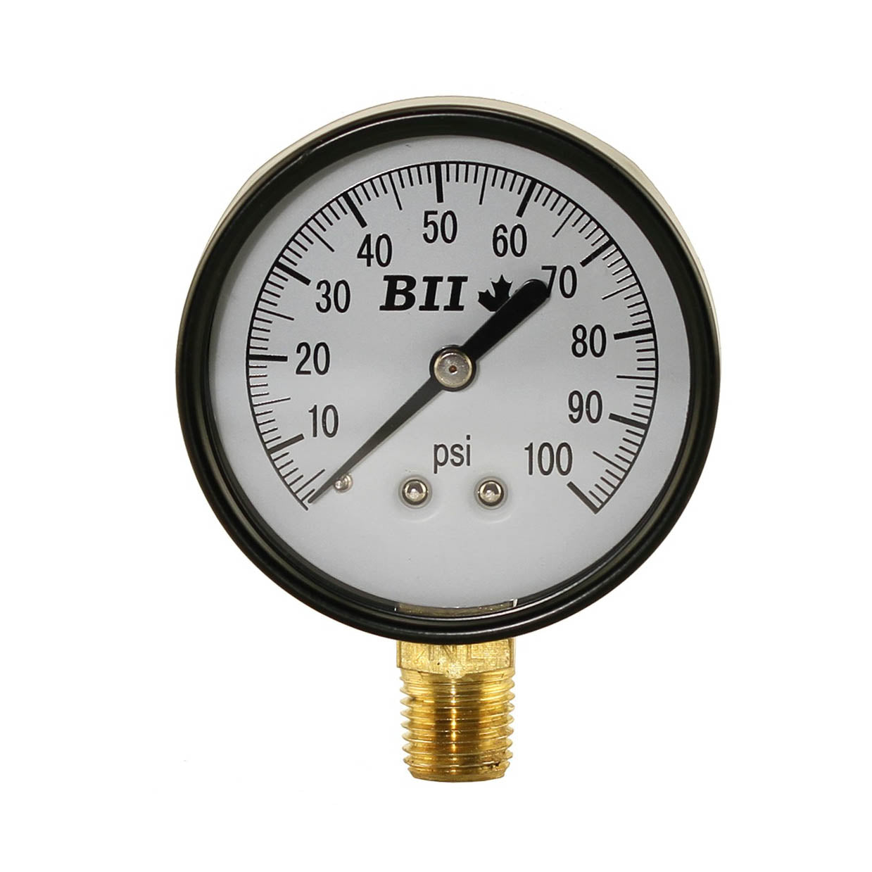 Boshart 2.5" Dry Gauge 1/4" Lm 0-100