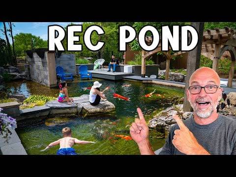 AQUASCAPE RECREATIONAL POND KIT - 19' X 24' - Complete with everything you need to build a beautiful recreation swim pond