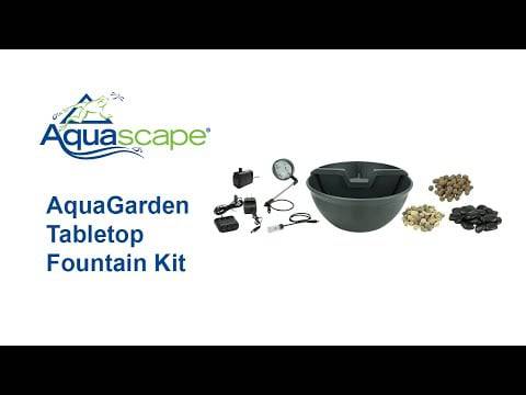 Aquascape AquaGarden Tabletop Fountain Kit - Mocha - Ponds Online