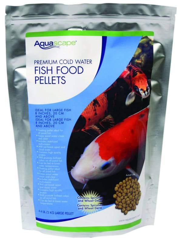 Aquascape Premium Cold Water Fish Food Pellets - Large Pellets - (1) 2 kg Bag