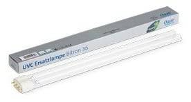 Oase 36 Watt UV replacement lamp for Bitron, Bitron C, and Vitronic ultraviolet clarifiers in a clear, functional design.