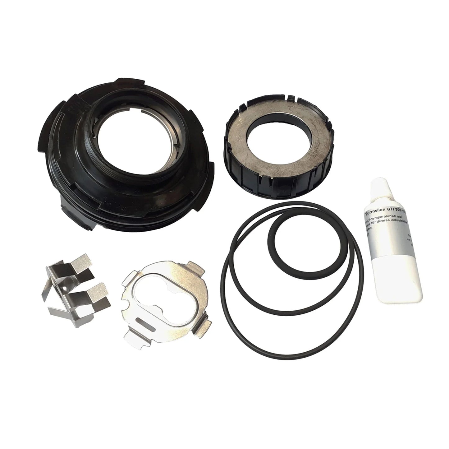 Oase Filtoclear UVC clamp assembly replacement part for 3400, 5200, 8200 models, with 18-60W power options.
