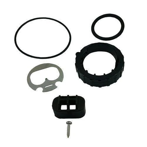 Oase New Filtoclear UVC replacement parts for models 3000-8000, shown in the image with various filter components.