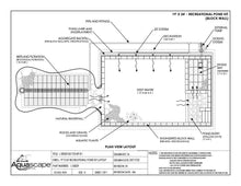 AQUASCAPE RECREATIONAL POND KIT - 19' X 24' - Complete with everything you need to build a beautiful recreation swim pond