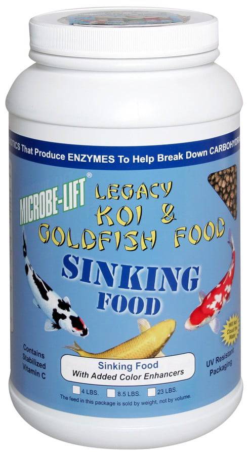 Microbe-Lift Legacy Sinking Koi & Goldfish Food - 3 lbs