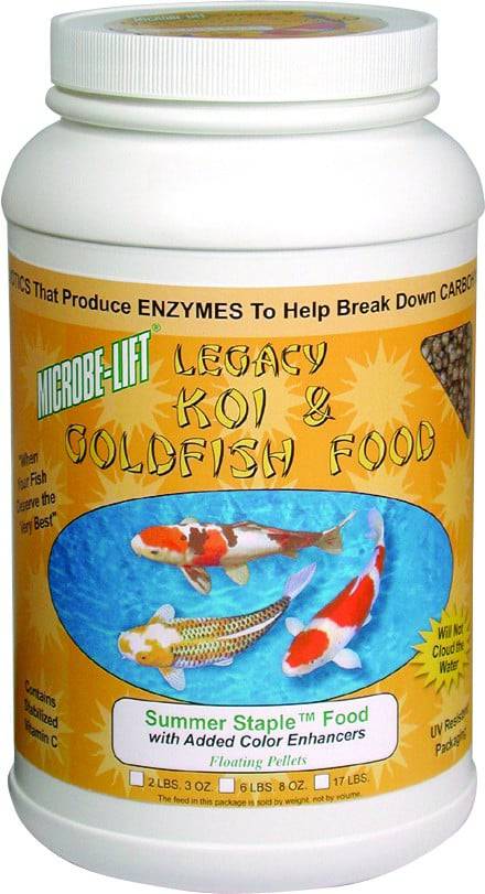 Microbe-Lift Legacy Summer Staple Koi & Goldfish Food - 2 lbs.