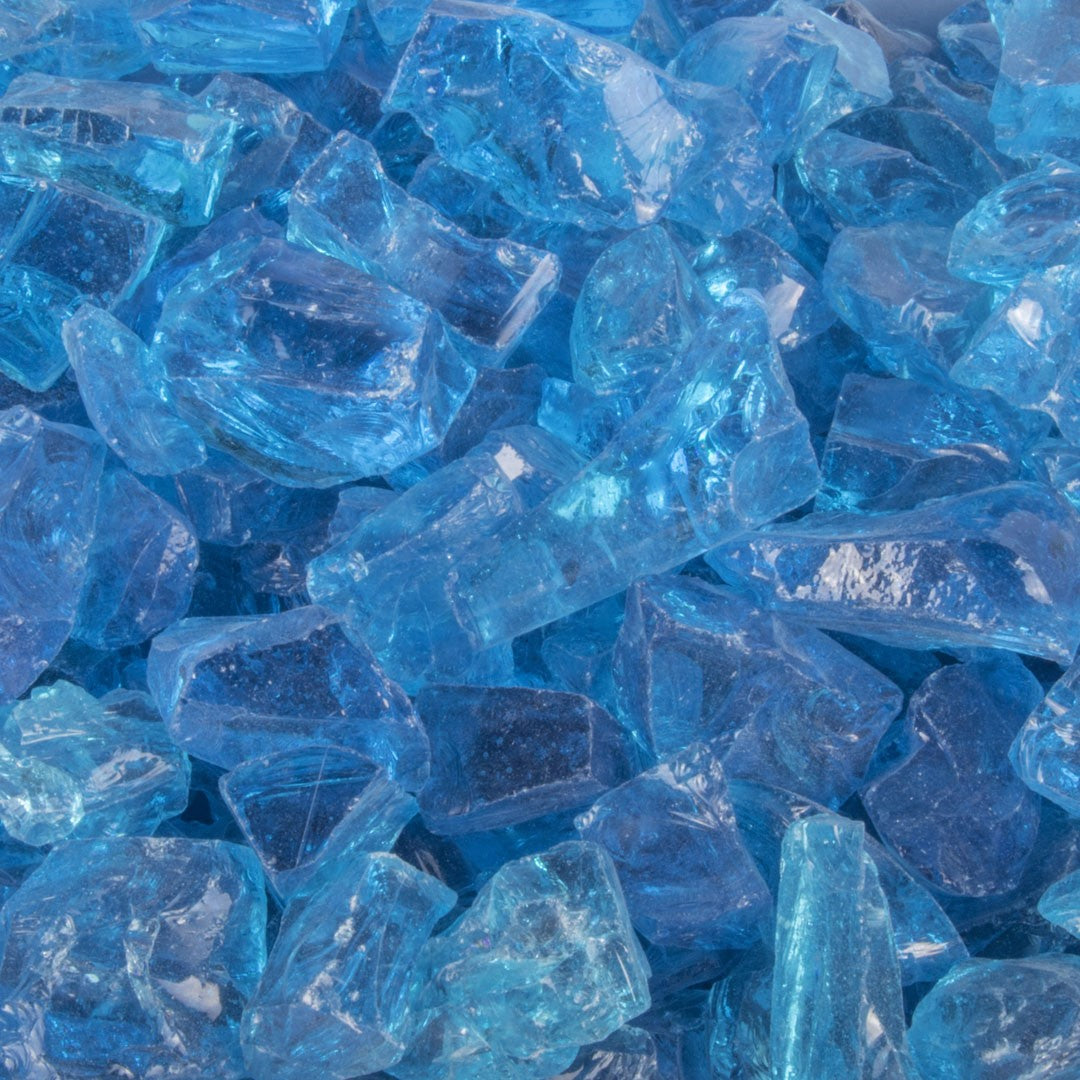 The Outdoor Plus Turquoise Glass 1/2-3/4" 25lbs