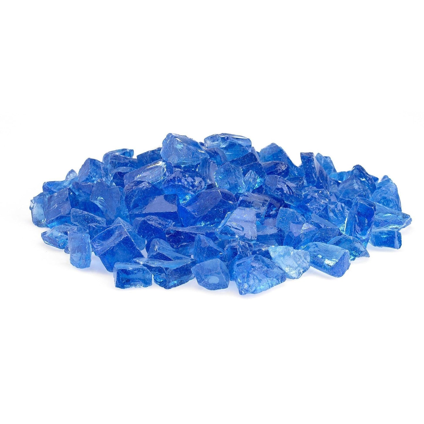 Warming Trends 3/4" Fireglass + Light Blue + Priced Per Pound (sold in 10 Lb Increments)