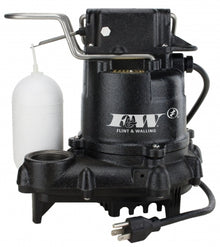 Flint and Walling .3hp, 115v 9.7amps, 43gpm, 1/2" Solid Passing Sump Pump w/ Float
