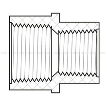 Female Reducer Coupling – 3/4" FPT x 1/2" FPT – 430101