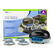 AquaScape Pond Air 4 aerator with packaging on a white background
