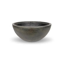 Green slate Aquascape fountain bowl, 32-inch diameter, decorative feature with natural stone appearance for outdoor garden water displays.