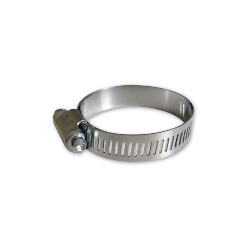 Boshart #40 2.5-inch hose clamp with gear-tightening mechanism, made of metal for secure pipe and hose connections