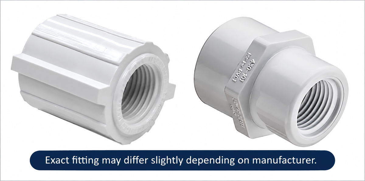 Female Reducer Coupling – 3/4" FPT x 1/2" FPT – 430101
