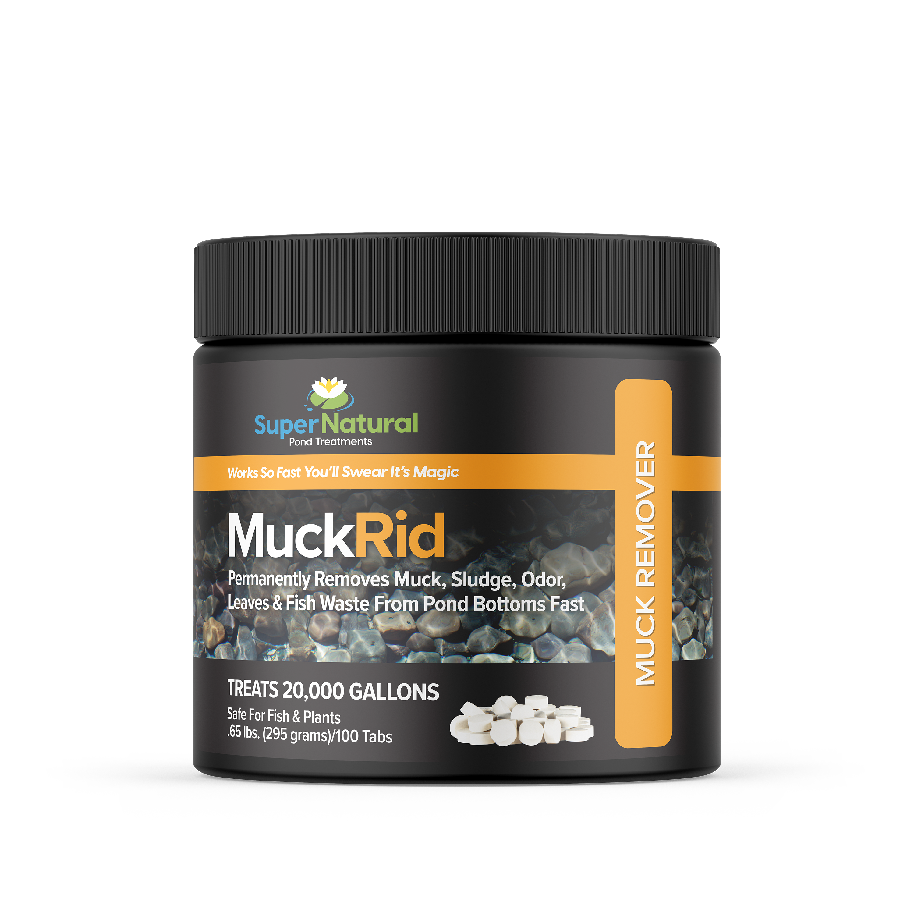 SuperNatural MuckRid - 100 Tabs - Ponds Online
