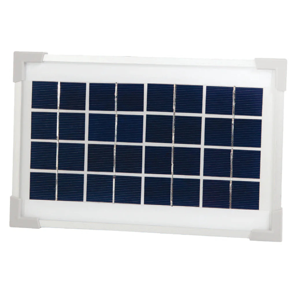 PondMax solar-powered 360 GPH pond pump with solar panel, shown outdoors in a garden pond setting.