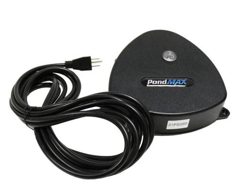 PondMax 18W UVC ballast for pond UV sterilizer, external vendor, showing the compact electronic component for pond filtration system.