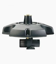 Floating pond lights set by AIRMAX ECOSYSTEMS with color-changing RGBW LEDs and disconnect feature for pond or fountain lighting.