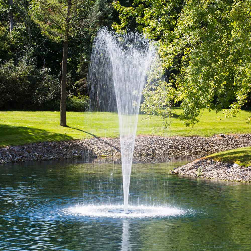 AirMax EcoSeries 1/2 HP Floating Fountain with Control Panel - w 100' Cord - Ponds Online