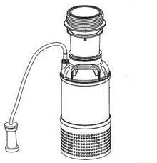 Airmax EcoSeries ES05 1/2hp pump motor with quick disconnect and discharge horn, 120V, replacement part for pool pumps.