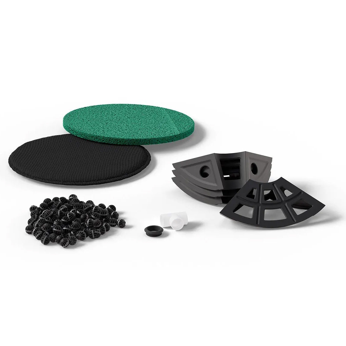Aquascape decorative fountain bowl with biological filter kit, 40-inch diameter, featuring a sleek design for pond or garden water features.