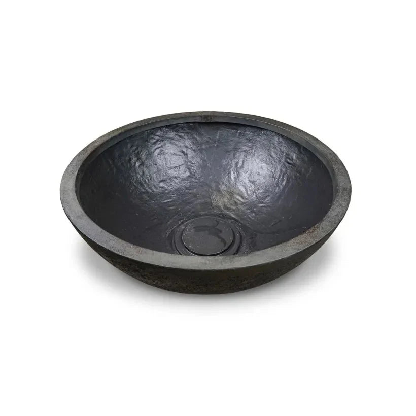 Aquascape Green Slate Fountain Bowl, 32-inch diameter, decorative water feature with natural green slate finish.