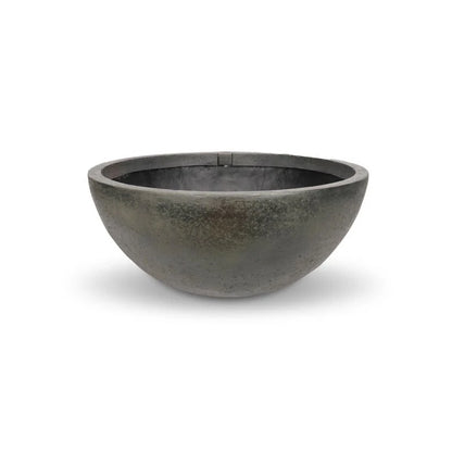 Aquascape green slate fountain bowl with 32-inch diameter, decorative feature for garden or pond landscaping.