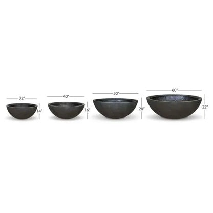 Aquascape Green Slate Fountain Bowl, decorative feature, 32-inch diameter, showcasing a textured green slate surface.
