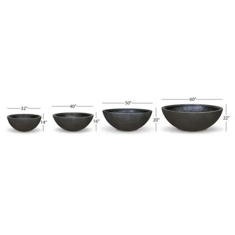 Aquascape Green Slate Fountain Bowl, 50-inch diameter decorative feature with natural stone appearance for outdoor water displays