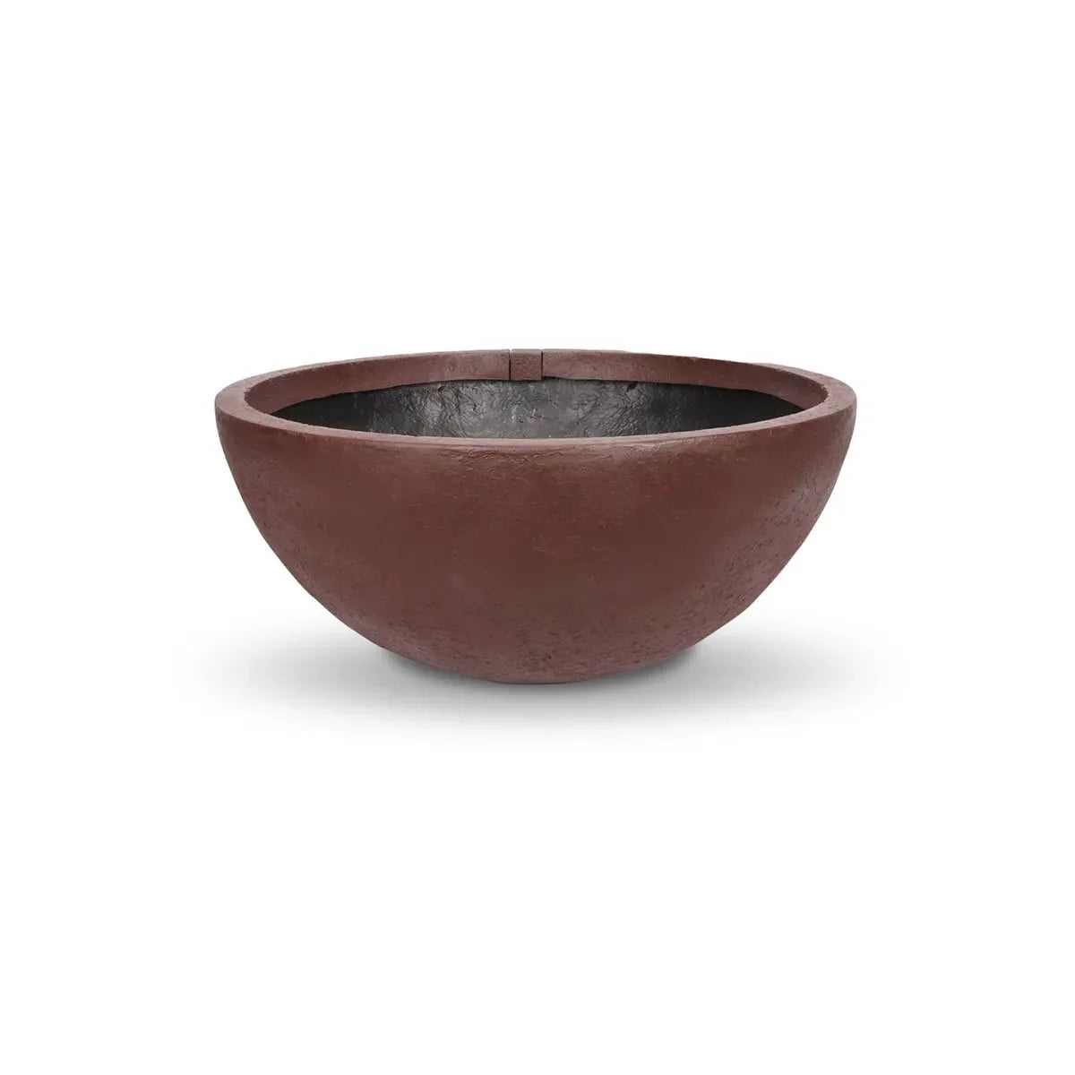 Aquascape Merlot decorative fountain bowl, 50-inch diameter, showcasing its elegant merlot-colored ceramic design.