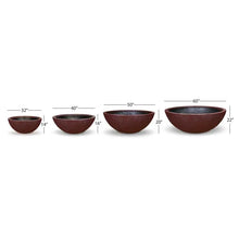 Aquascape Merlot 60-inch decorative fountain bowl with a wide, circular shape and smooth finish, suitable for outdoor water features.