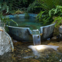 Aquascape 19-inch decorative spillway bowl for water features, made of durable material, with a smooth, rounded design.