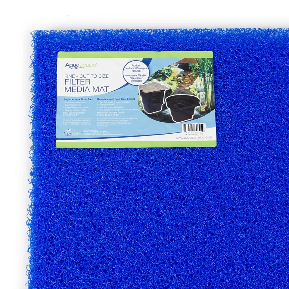 Aquascape High Density Rigid Filter Mat used as filter media for aquariums and water filtration systems.