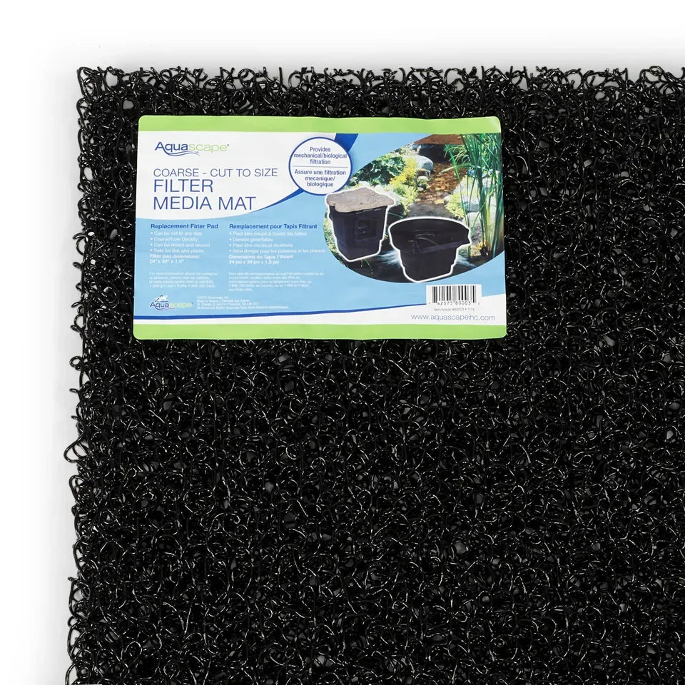 Aquascape Low Density Rigid Filter Mat for aquariums, flexible filter media for biological filtration and water clarity.