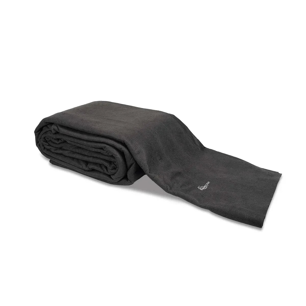 Aquascape heavy-duty pond underlayment for installation, measuring 8 by 10 feet, used as pond liner protection.