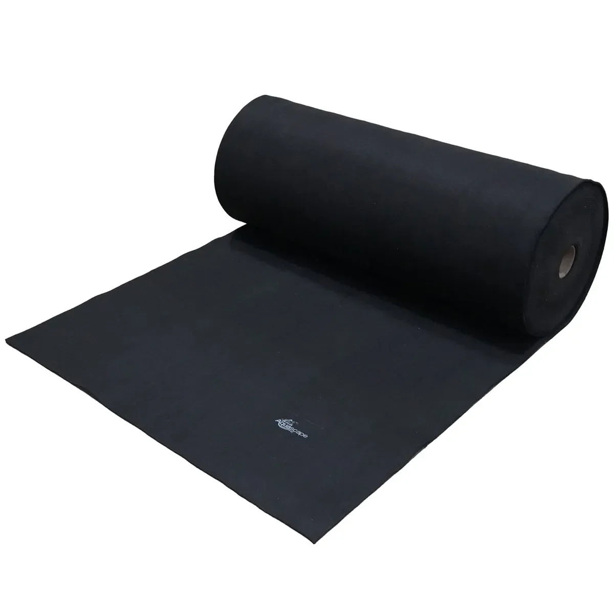 Aquascape Rock Pad pond liner and underlay roll, 3.28 ft x 98.43 ft, black flexible pond protection for aquatic installations.