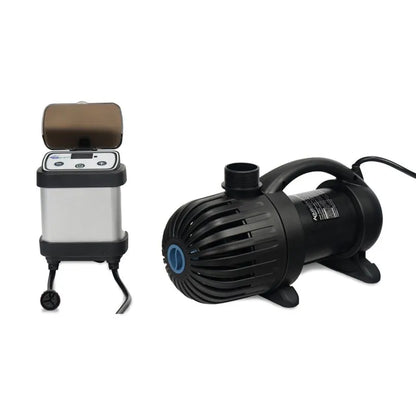 Aquascape AquaSurge PRO 4000-8000 pond waterfall pump with adjustable flow, suitable for pond waterfall and fountain applications.
