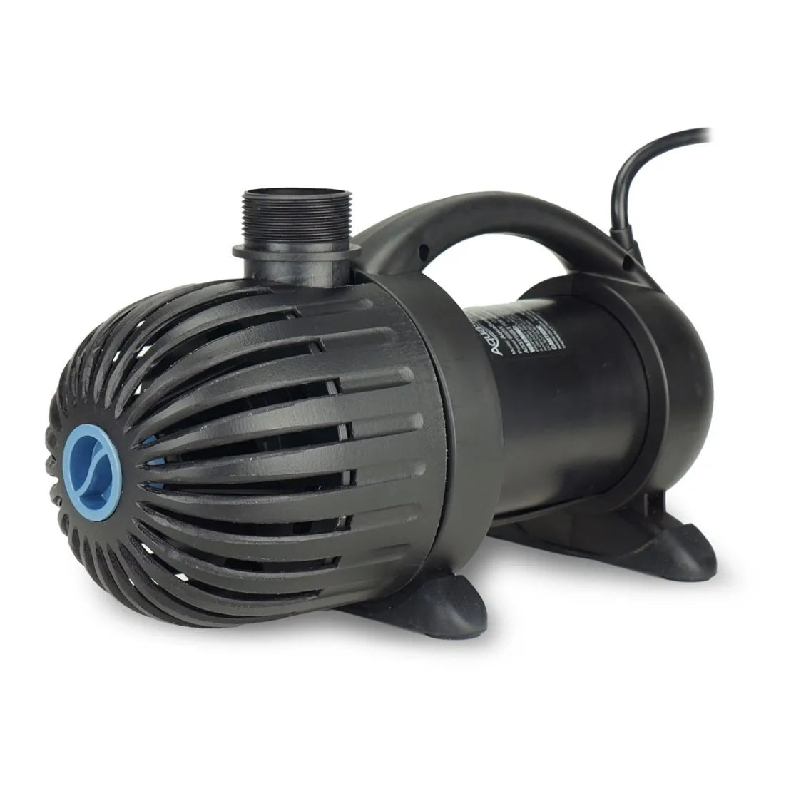 Aquascape AquaSurge PRO 4000-8000 pond waterfall pump with adjustable flow, designed for pond water features and filtration.