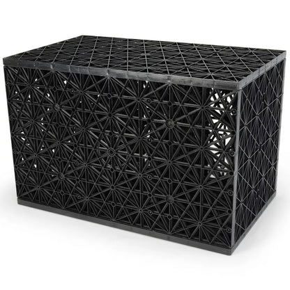 Large Aquascape Aquablox pondless water storage module, 32-gallon capacity, used for pondless water feature installations.