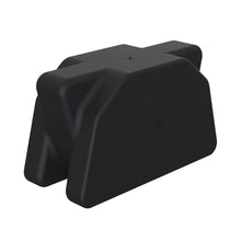 Aquascape Centipede Module End Cap V2 for pondless equipment, black plastic fitting for pondless water feature installation.