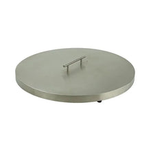 Aquascape stainless steel fire pan cover for 20-inch fire pits, replacement part with a sleek, durable design.