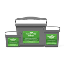 Aquascape Lake Phosphate Binder Packs for water treatment, 192 packs, 4 lb each, used to reduce phosphate levels in ponds.