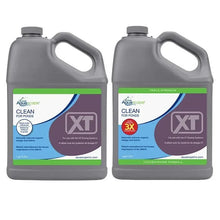 Aquascape 3x Clean for Ponds XT water treatment in a 1-gallon container, designed to keep pond water clear and healthy.