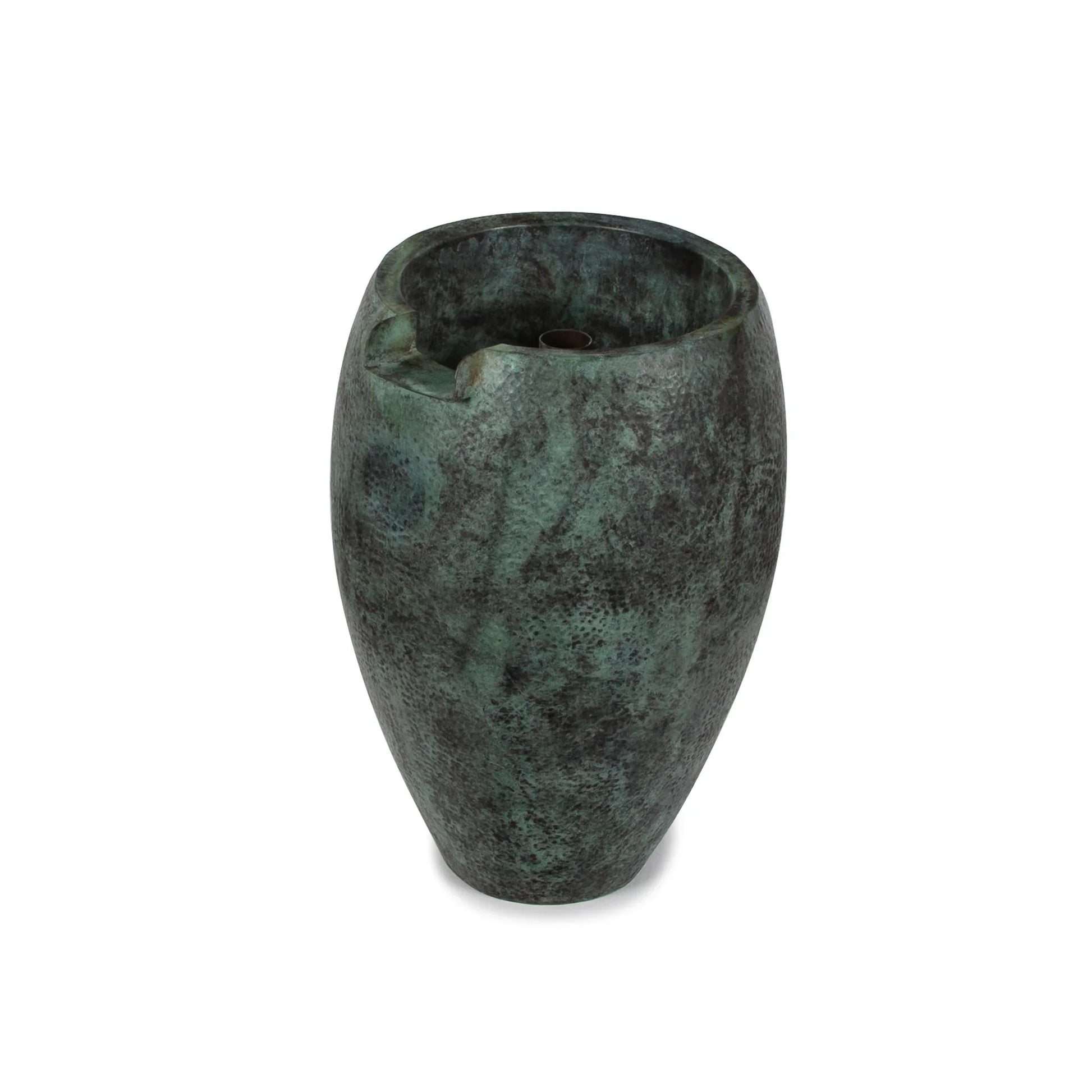 Atlantic Water Gardens 24-inch Aura Vase with 4-inch spillway, decorative water feature with elegant ceramic design.